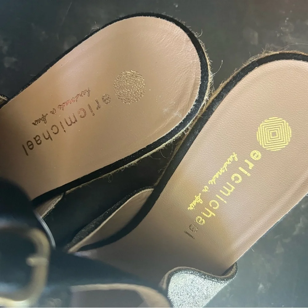 Eric Michael Black and Gold Espradrille